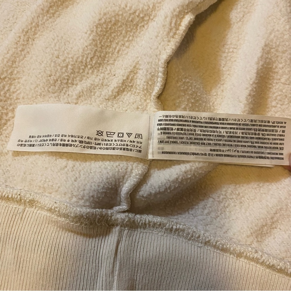Abercrombie & Fitch Sweatshirt Soft Fleece White Oversized Size S - Picture 13 of 16